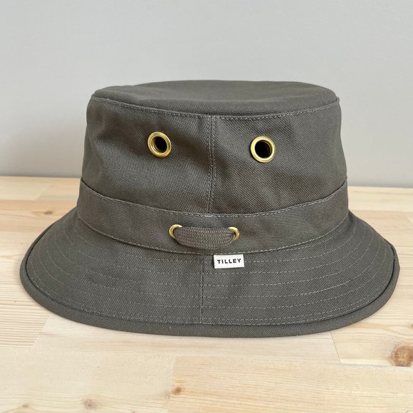 Tilley Iconic T1 Bucket Hat, Olive green, Men’s Size 7½ - Picture 3 of 6